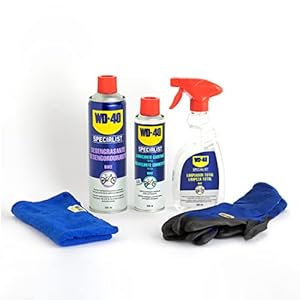 Kit Total para Mantenimiento de bicicletas WD-40 Specialist (Desengrasante + Limpiador Total + Lubricante Total + Paño + Guantes)