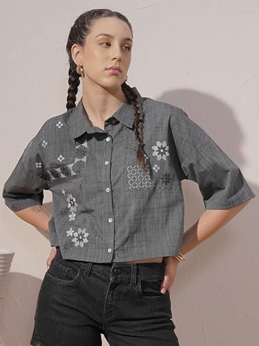Image of Vishudh Women's Ethnic Shirt | Regular Fit | Fashion Top with Comfortable Style