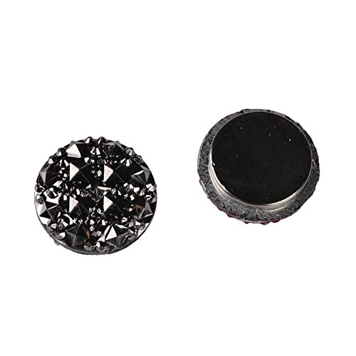 Brooch Pin, 1Pair Muslim Round Magnet Brooch Pins Clasp Hijab Scarf Abaya Clothes Jewelry - 6