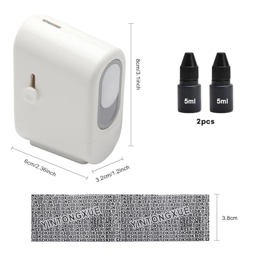 Datenschutz Rollstempel, Rollstempel für Identitätsdiebstahl mit 2 Tintennachfüllungen, Nachfüllbar Breit Datenschutzstempel, Adressen SchwäRzen Stempel für ID-Kontodaten-Adressensicherheit