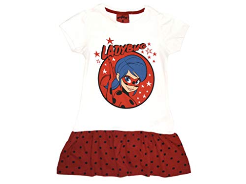 Ladybug Miraculous - Vestido blanco/rojo 134 cm