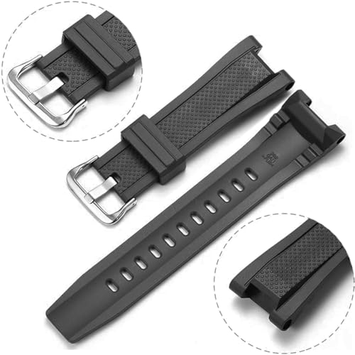 Image of DBLACK ''CDS33'' Rubber Watch Strap / / Best Replacement, Compatible Strap with Casio Gshock GST-B100, GST-S100, GST-S110, GST-210, GST-S300, GST-400G, & GST-410 Model Watch Only