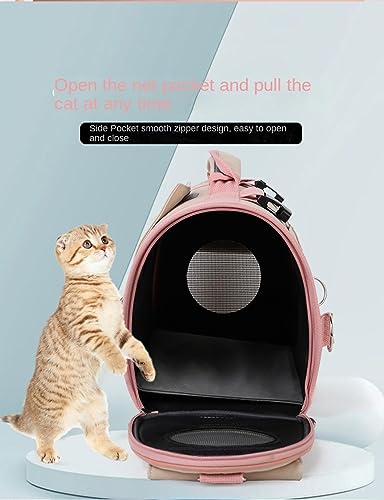 Evita el estrés al viajar: mochila para gatos portátil, transpirable y verde S 7