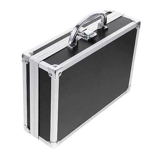 ibasenice Aluminum Case Handle Tool Storage Box for Men Briefcase Large Capacity