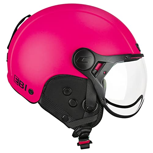 Casco de esquí CGM EBI para adulto unisex en color rosa neón mate talla XS