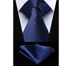Buy HISDERN Extra Long Ties For Men Plaid Checkered Tie Handkerchief Men S Necktie Pocket
