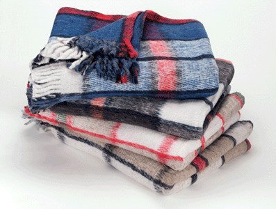 Sanyork (Tm) Wholesale Brushed Recycled Wool Warm Blanket Three Pack Mexico Throw Mexican Assorted004909 #TOP3