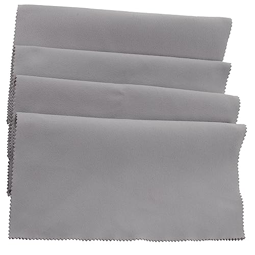 Toddmomy 4-piece Instrument Cleaning Cloths Safe Gentle for Violin Guitar Piano