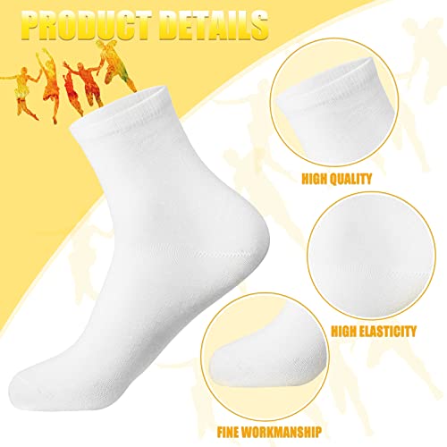 Tigeen 72 Pairs Quarter Ankle Sock Sport Ankle Socks Bulk Adult Unisex Cotton Sock Casual Quarter Socks for Men Women2