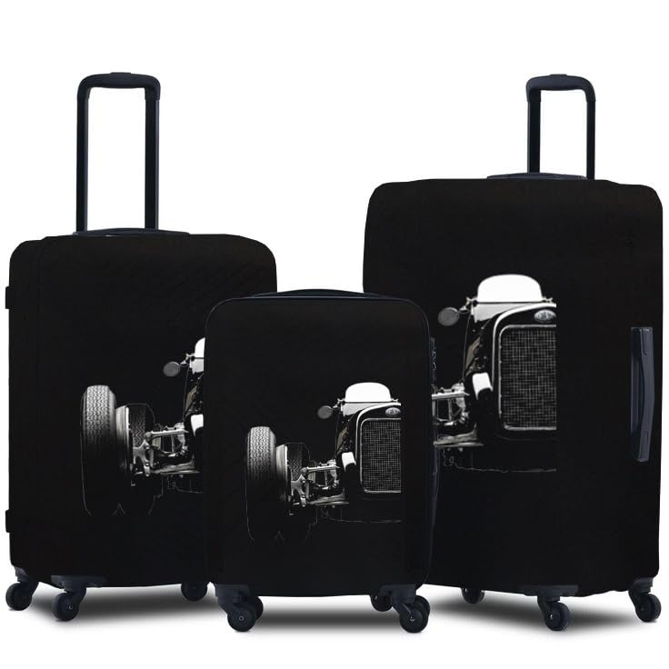 Image of Spendex Polyester Protective Luggage Cover | Hard Luggage Trolley Bag Cover | Washable | Dust Proof | Stretchable | S /M /L - Combo | Legacyy
