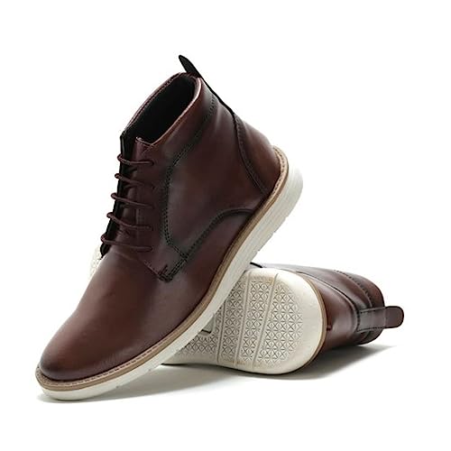 Bota Social Masculina Oxford Brogue Polo State Justin (Marrom, br_footwear_size_system, adult, numer