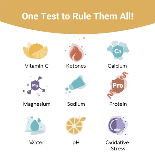 Vivoo | The Only Urine Test Strips & Keto Strips With App | Advanced Home Meter For Nutrition, Ketone, Water, Ph, And Proteins | 1 Month / 4 Tests #TOP1