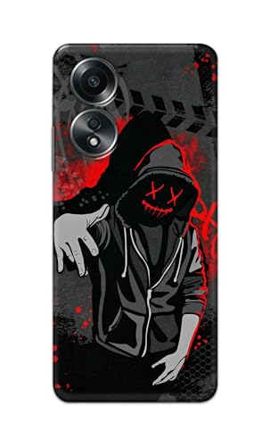 Image of Printed Hard Back Cover for Oppo A58 4G Back Cover (Hoodie Rapper) -190724(EA)