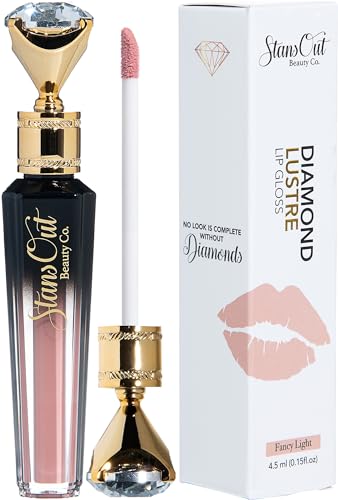 StansOut Beauty Diamond Lustre Fancy Light Hydrating Lip Gloss | Cute Nude Moisturizing Butter-Smooth Colors | Shades for Naturally Plump & Pout, Sparkling clear finishes & Glossy Choices.