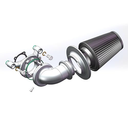 Big Sucker cone Air filter intake for harley air Cleaner Sportster Softail fatboy heritage dyna touring street road king Glide (Nake - Chromed, TypeB: Touring 01-07, Softail Dyna 99-15)