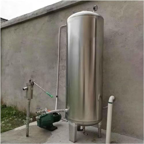 KGBNYSS Well Pressure Tank 60L 100L 160L 200L 250L 300L Vertical Water Pressurized Tanks for Pump Well House, 304 Stainless Steel Water Tanks with Fitting Kit & Air Release Valve(Size:60X40cm/23.6x15.