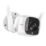 TP-Link-Tapo-3MP-1296p-High-Definition-Outdoor-CCTV-Security-Wi-Fi-Smart-Camera-Alexa-Enabled-Weatherproof-Night-Vision-2-Way-Audio-SD-Storage-Tapo-C310-White