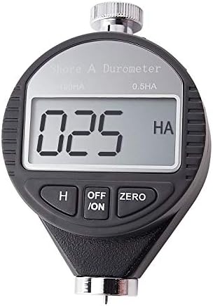 Portable 0-100HD Shore A Hardness Digital Hardness Meter Durometer Hardness Tester with Large LCD Display for Rubber, Tire, Plastic, Thermal Plastic, Flooring, Bowling balll (A Hardness)