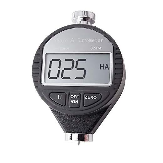 Portable 0-100HD Shore A/C/D Hardness Digital Hardness Meter Durometer Hardness Tester with Large LCD Display for Rubber, Tire, Plastic, Thermal Plastic, Flooring, Bowling balll (A Hardness)