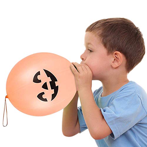 Artcreativity Halloween Party Favors Trick Jack-O-Lantern Punch Balls, Set Of 12, Durable Latex Balloons With Rubber Bands Attached, Great For Treat Party Favors, Goodie Bag Fillers For Kids #TOP3
