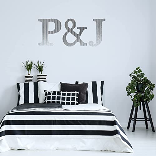 Hkomere 13.7" Metal Letters For Wall Decor, Diy Corrugated Large 3D Letters, Decorative Farmhouse Hanging Alphabet Signs For Home Bedroom Office Wedding Party (M) #TOP5