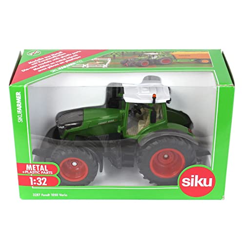 Siku 3287, Trattore Fendt 1050 Vario, 1:32, Metallo E Plastica, Verde, Cabina Rimovibile, Gancio Di Traino Anteriore E Posteriore - 7