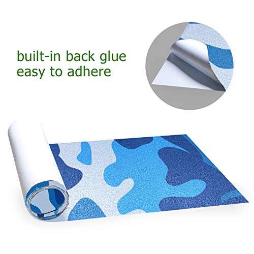 Mnsruu Arte Camuffamento Marmo Blu Skateboard Grip...