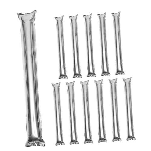 Warmhm 12pièces Bâtons De Pom-Pom Girl Gonflables Plastique Bruiteurs pour Événements Encouragements De Fête Et Réutilisables