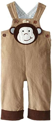 Mud Pie Baby Boy Shortall Short Sleeve, Brown, 12-18 Months