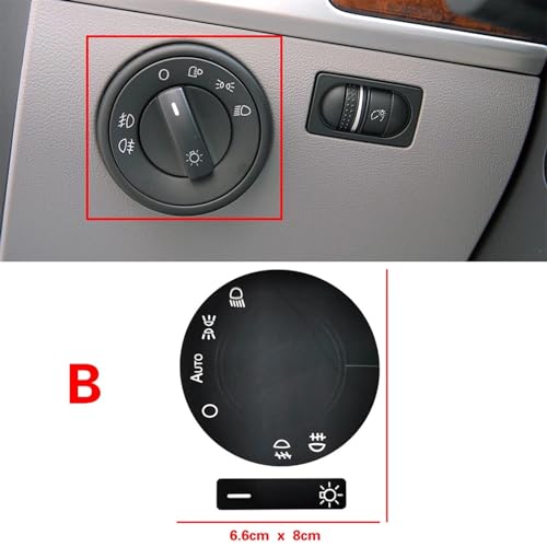 Kit réparation autocollant bouton console VW Touareg 2004-2009 - 3
