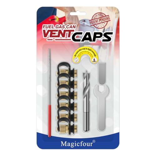 Magicfour Fuel Gas Can Vent Caps, 6 Pack Gas Can Replacement Vent…
