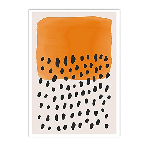 Art mural moderne abstrait triptyque géométrique coloré 40x60cm - 4