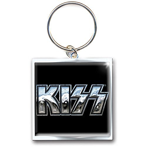 Image of Portachiavi Kiss Logo (Metallo Nero)