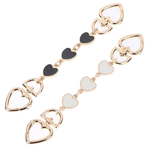 MaehSab 2 correas extensoras de cadena para bolsa, forma de corazón y estrella, bonita correa de repuesto para bolso de mano, Multi color, General