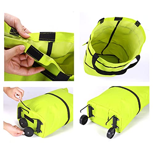 YBYWL Einkaufstrolley klappbar auf Rädern, Einkaufswagen-Tasche Einkaufstasche mit Rollen Einkaufstrolleys für den… – Bild 4