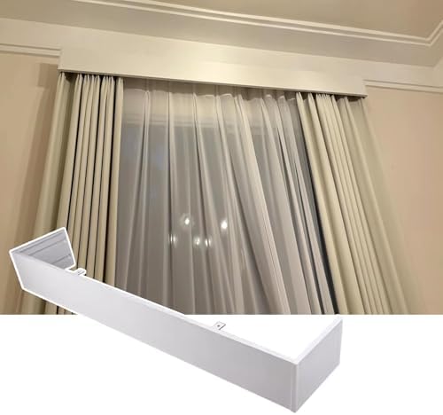 Elegant Aluminum Pelmet Panel Without Track - Decorative Valance for Ceiling, Ideal for Venetian & Roller Blinds, Stylish Pelmet Box Cover for Home Decor