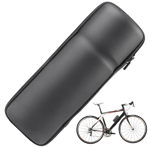 CNAFGBGG Bike Tool Bag, Waterproof EVA Water Bottle Tool Storage for Bike, 9.1x3.2x3.2 Bike Multi Tool Case, Zipper Bike Storage Bag for Water Bottle Cage