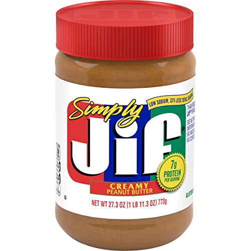 Jif Simply Jif Creamy Peanut Butter, 27.3 Ounces (Pack 10)