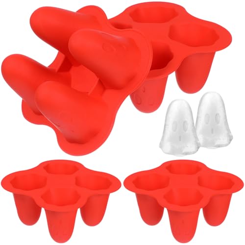 Moldes para cubitos de hielo de silicona 4 pzas Halloween miniatura 1