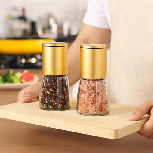Vucchini Gold Salt and Pepper Grinder Mill Adjustable Coarseness Ceramic by Vucchini - Used condition - Image 8