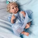 【Taille Idéale】La poupée mesure 40cm/16inches de la tête aux pieds, la taille parfaite pour les petites mains qui peuvent l'emmener partout où elles vont ! La poupée est posable et pondérée pour se sentir comme un nouveau-né dans vos bras.