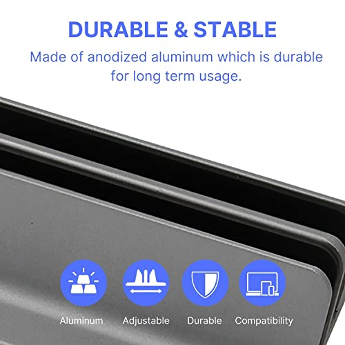 Unitronworld Dual Laptop Holder Vertical Laptop Stand Macbook Stand Desk Adjustable Closed Double Laptop Stand Laptop Dock Laptop Vertical Stand Macbook Pro Stand Air Surface Stand Notebook #TOP2
