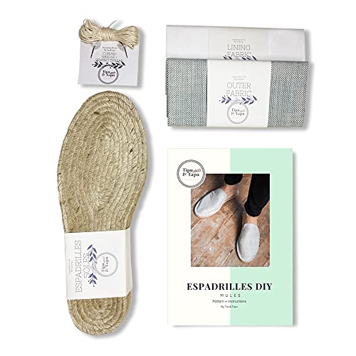 Espadrilles façon Mules Bleu pour Homme : créez vos chaussures de vacances avec ce kit DIY