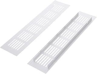 Housoutil 2pcs Cabinet Vent Covers Dryer Vent Air Vents Cover Ac Vent Ventilation Cover Shoe Cabinet Air Vent Door Air Vent Grille Rectangle Air Vent Grille Rectangle Aluminum Alloy Cabinet