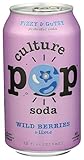 Culture Pop Soda Wild Berries & Lime Probiotic Soda, 12 FZ