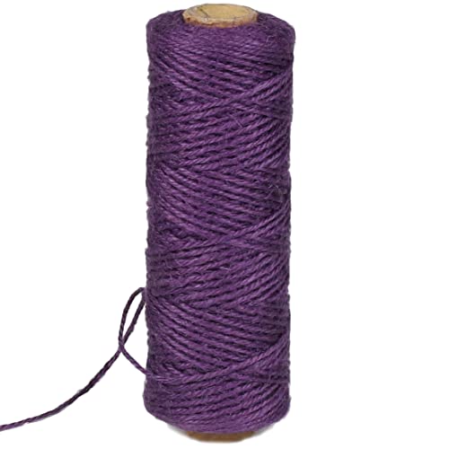 Image of 2mm 328ft Colored Natural Jute Twine String for Gift Wrapping Craft Baker Plant Christmas Ribbon Twine Handmade Arts Decoration Thin Packing String Home Decor