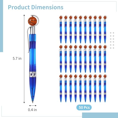 Stylos à bille basket-ball rétractables pour dynamiser vos notes de bureau et d'école - 5