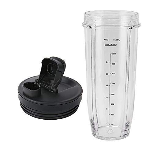 joystar replacement parts blade with 32oz cup and spout lid for Nutri Ninja Pro Extractor Blades Assembly Works with these models:Ninja Chef High-Speed Blender CT810/CT805/CT805BRN/CT810C/CT800C (3) by joystar - Used condition - Image 2