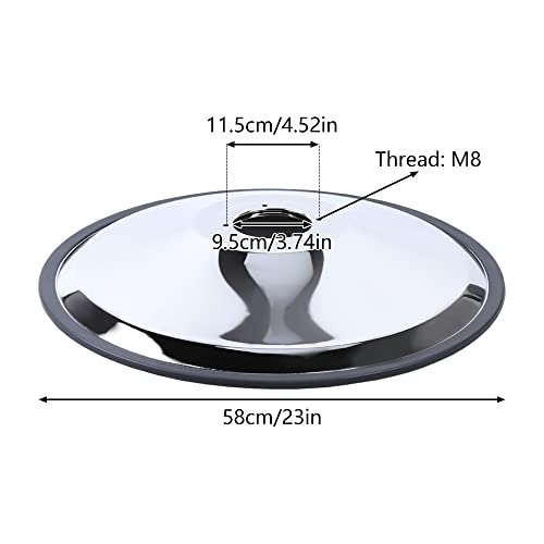 Chldessing Barber Hydraulic Lift Pump Chair Chassis, Barber Chair Parts For Barber Salons, Bars And Restaurants, Non-Slip Chair Chassis Silver #TOP6