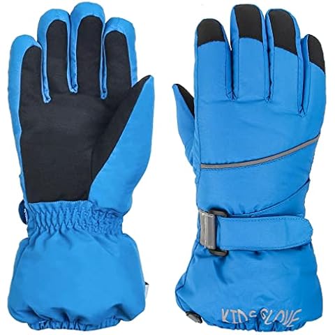 Skihandschuhe Kinder, Warme und Wasserdichte Winterhandschuhe Winddichte Kälteschutz Handschuhe Kinder Schneehandschuhe Cover